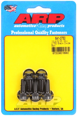 "5/16""-18 x 0.750 12pt black oxide bolts" (5pcs)