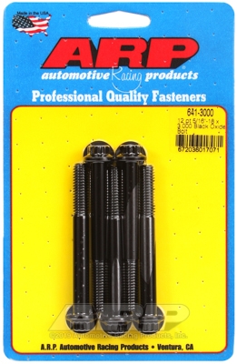 "5/16""-18 x 3.000 12pt black oxide bolts" (5pcs)