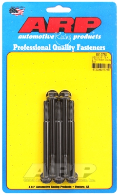 "5/16""-18 X 3.750 hex black oxide bolts" (5pcs)