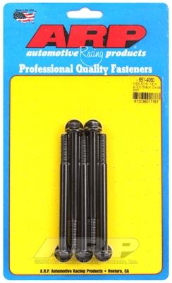 "5/16""-18 X 4.000 hex black oxide bolts" (5pcs)