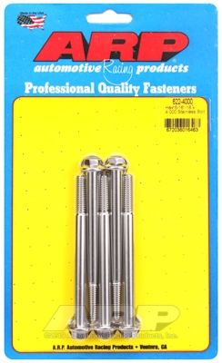 "5/16""-18 x 4.000 hex SS bolts"