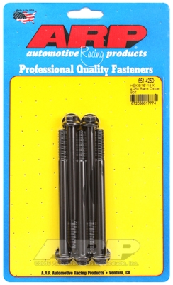 "5/16""-18 X 4.250 hex black oxide bolts" (5pcs)