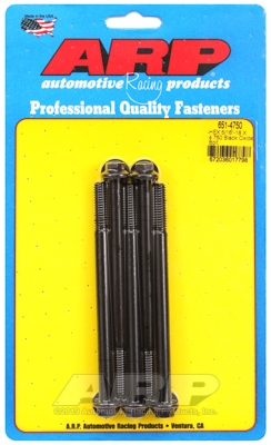 "5/16""-18 X 4.750 hex black oxide bolts" (5pcs)