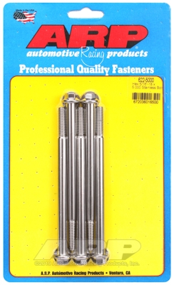 "5/16""-18 x 5.000 hex SS bolts"