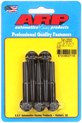 "5/16""-24 x 2.000 12pt black oxide bolts" (5pcs)