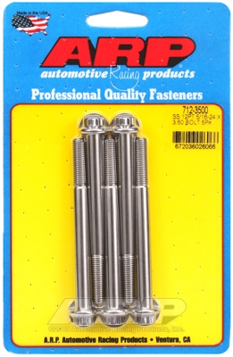 "5/16""-24 x 3.500 12pt SS bolts" (5pcs)