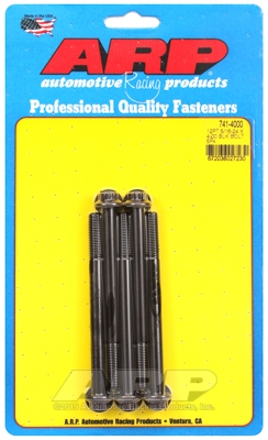 "5/16""-24 x 4.000 12pt black oxide bolts" (5pcs)