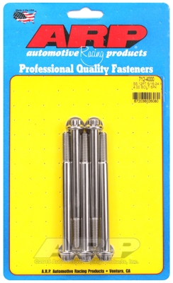 "5/16""-24 x 4.000 12pt SS bolts" (5pcs)