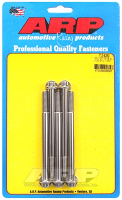 "5/16""-24 x 4.250 12pt SS bolts" (5pcs)