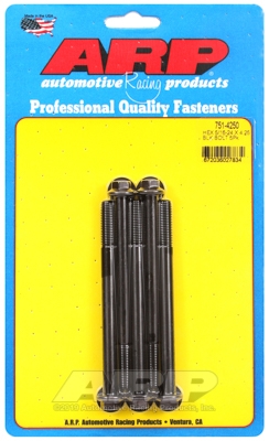 "5/16""-24 x 4.250 hex black oxide bolts" (5pcs)