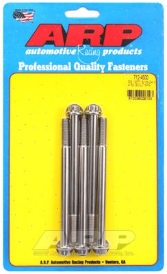 "5/16""-24 x 4.500 12pt SS bolts" (5pcs)