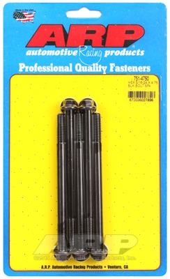 "5/16""-24 x 4.750 hex black oxide bolts" (5pcs)