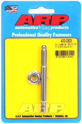 "5/16"" x 3.200 SS air cleaner stud kit"