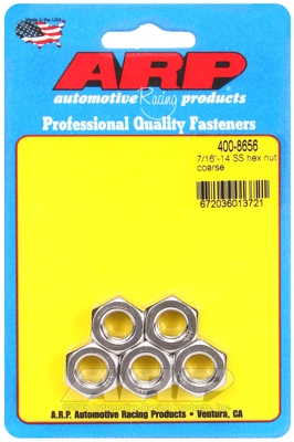 "7/16""-14 SS coarse hex nut kit" (5pcs)