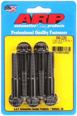 "7/16""-14 X 2.250 12pt 1/2 wrenching black oxide bolts"5pcs