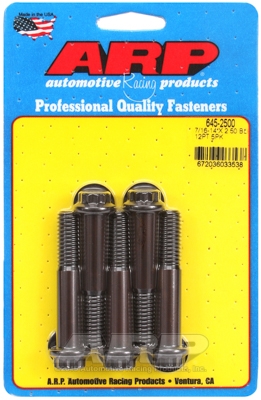 "7/16""-14 X 2.500 12pt 1/2 wrenching black oxide bolts"5pcs