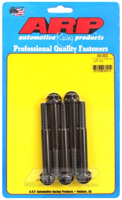 "7/16""-14 X 3.500 12pt 1/2 wrenching black oxide bolts"5pcs