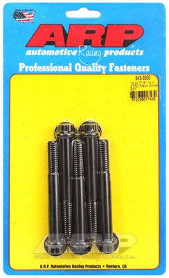 "7/16""-14 x 3.500 12pt black oxide bolts" (5pcs)