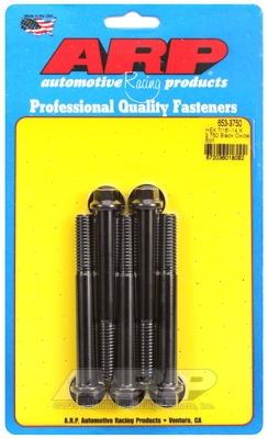 "7/16""-14 X 3.750 hex black oxide bolts" (5pcs)