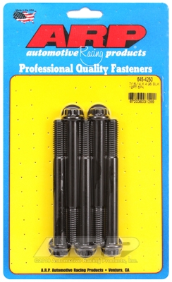 "7/16""-14 X 4.250 12pt 1/2 wrenching black oxide bolts"5pcs