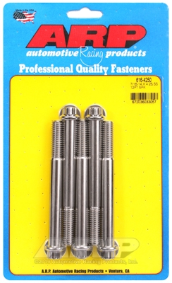 "7/16""-14 X 4.250 12pt SS bolts" (5pcs)