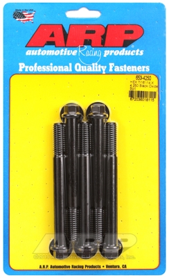 "7/16""-14 X 4.250 hex black oxide bolts" (5pcs)