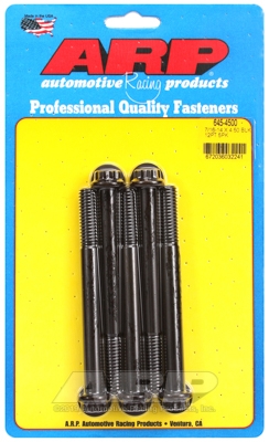 "7/16""-14 X 4.500 12pt 1/2 wrenching black oxide bolts"5pcs