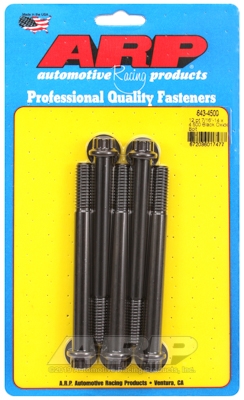"7/16""-14 x 4.500 12pt black oxide bolts" (5pcs)