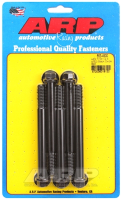 "7/16""-14 X 4.500 hex black oxide bolts" (5pcs)
