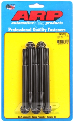 "7/16""-14 X 4.750 12pt 1/2 wrenching black oxide bolts"5pcs