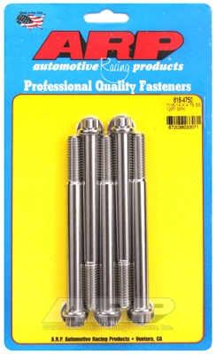 "7/16""-14 X 4.750 12pt SS bolts" (5pcs)