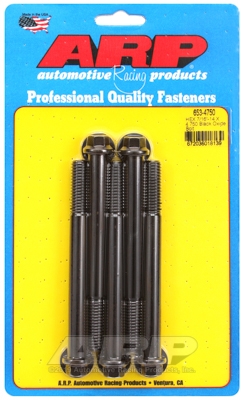 "7/16""-14 X 4.750 hex black oxide bolts" (5pcs)
