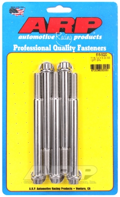 "7/16""-14 X 5.000 12pt SS bolts" (5pcs)