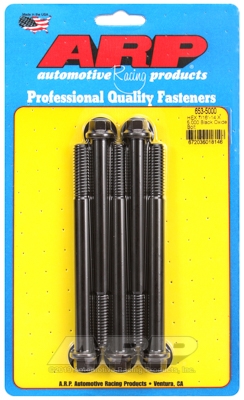 "7/16""-14 X 5.000 hex black oxide bolts" (5pcs)