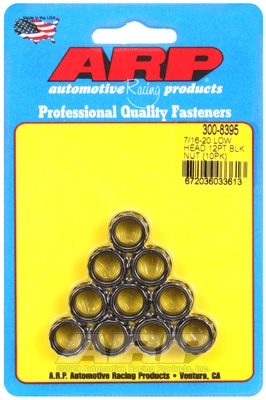 7/16"-20. low head. .600 flange OD 12pt nut kit (10pcs)