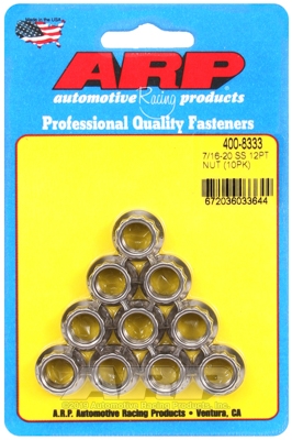 "7/16""-20 SS 12pt nut kit" (10pcs)