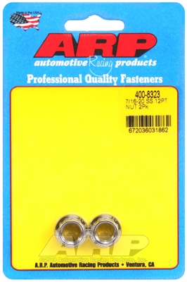 "7/16""-20 SS 12pt nut kit" (2pcs)