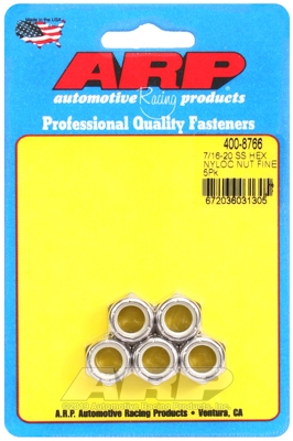 "7/16""-20 SS fine hex nut kit" (5pcs)