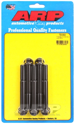 "7/16""-20 x 3.500 hex black oxide bolts" (5pcs)
