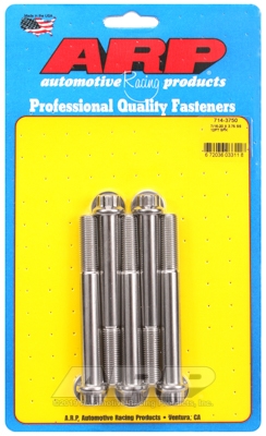 "7/16""-20 x 3.750 12pt SS bolts" (5pcs)