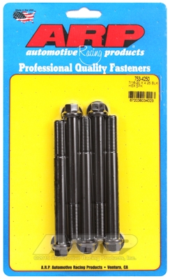 "7/16""-20 x 4.250 hex black oxide bolts" (5pcs)