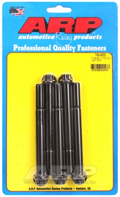 "7/16""-20 x 4.500 12pt black oxide bolts" (5pcs)