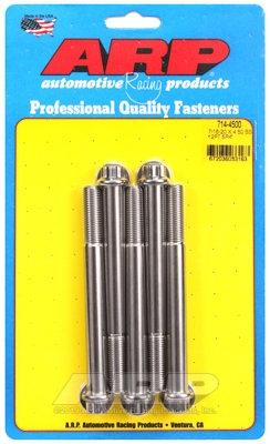 "7/16""-20 x 4.500 12pt SS bolts" (5pcs)