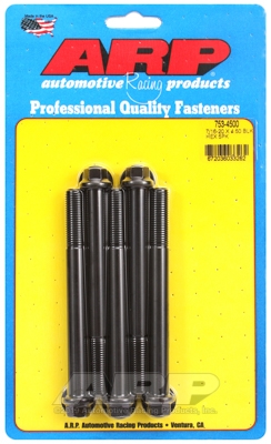 "7/16""-20 x 4.500 hex black oxide bolts" (5pcs)