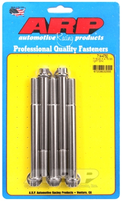 "7/16""-20 x 4.750 12pt SS bolts" (5pcs)