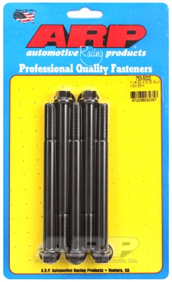 "7/16""-20 x 5.000 hex black oxide bolts" (5pcs)