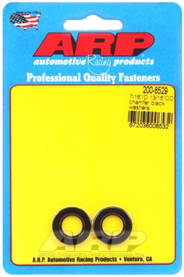 "7/16"ID 13/16"OD .120"TH  chamfer black washers" (2pcs)