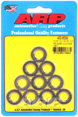 "7/16"ID 13/16"OD .120"TH SS washers (10pcs)
