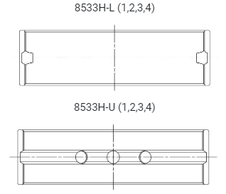 ACL Main Bearing Shell Toy G16E-GTS Yaris GR Std.
