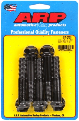 ARP 1/2"-13 x 2.750 hex black oxide bolts (5pcs)
